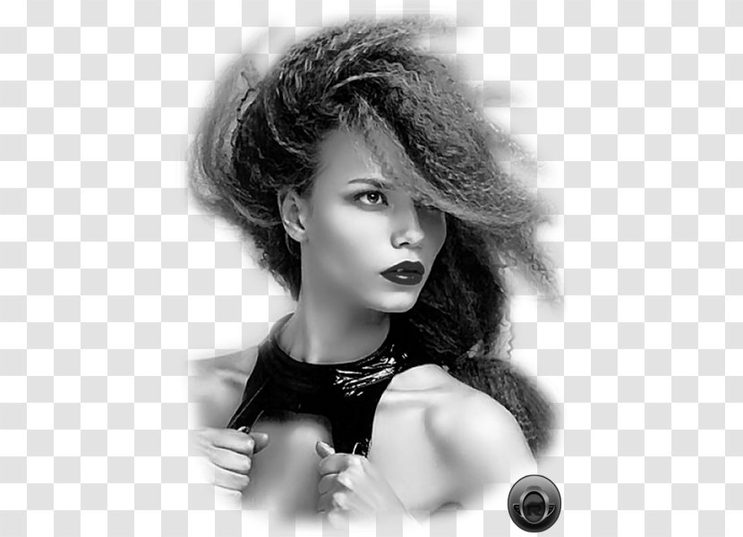 Natasha Poly Black And White Model Female Long Hair - Vogue China Transparent PNG