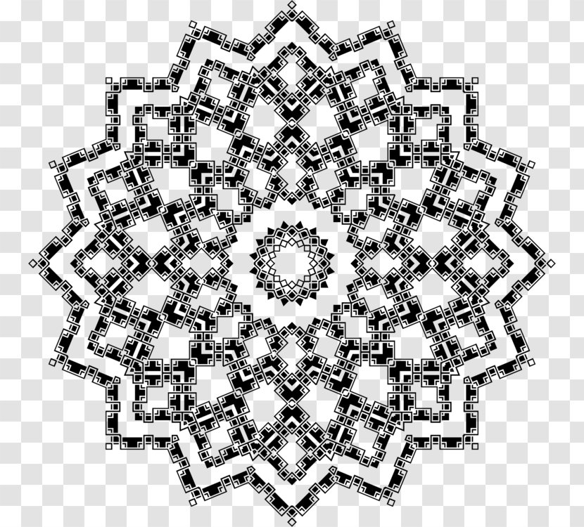 Mandala Coloring Book Vector Graphics Drawing Ornament - Islamic Mosque Architecture Geometric Patterns Transparent PNG
