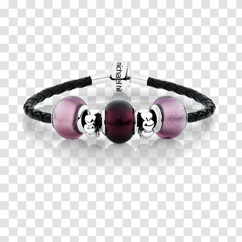 Amethyst Charm Bracelet Pandora Purple Transparent PNG
