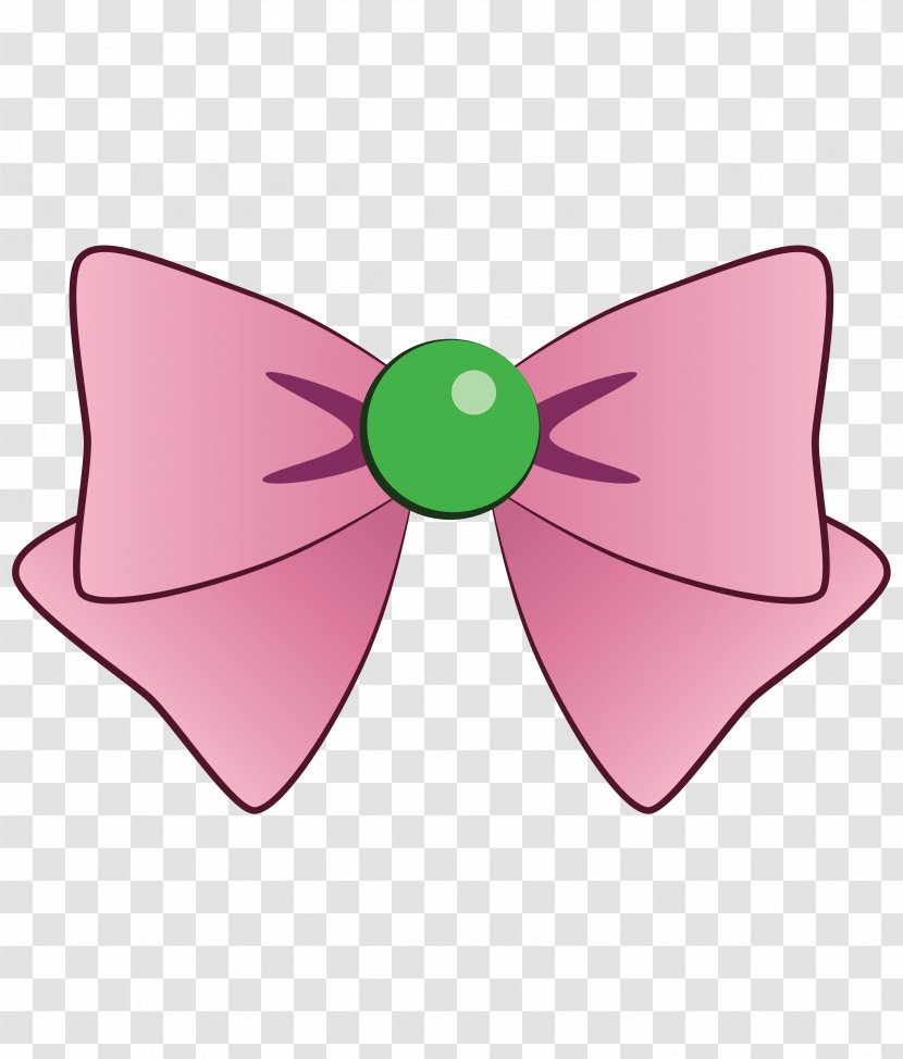 Pink M Bow Tie Clip Art - Butterfly Transparent PNG