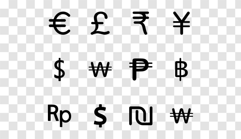 Icon Design Money Currency Converter - Black Transparent PNG