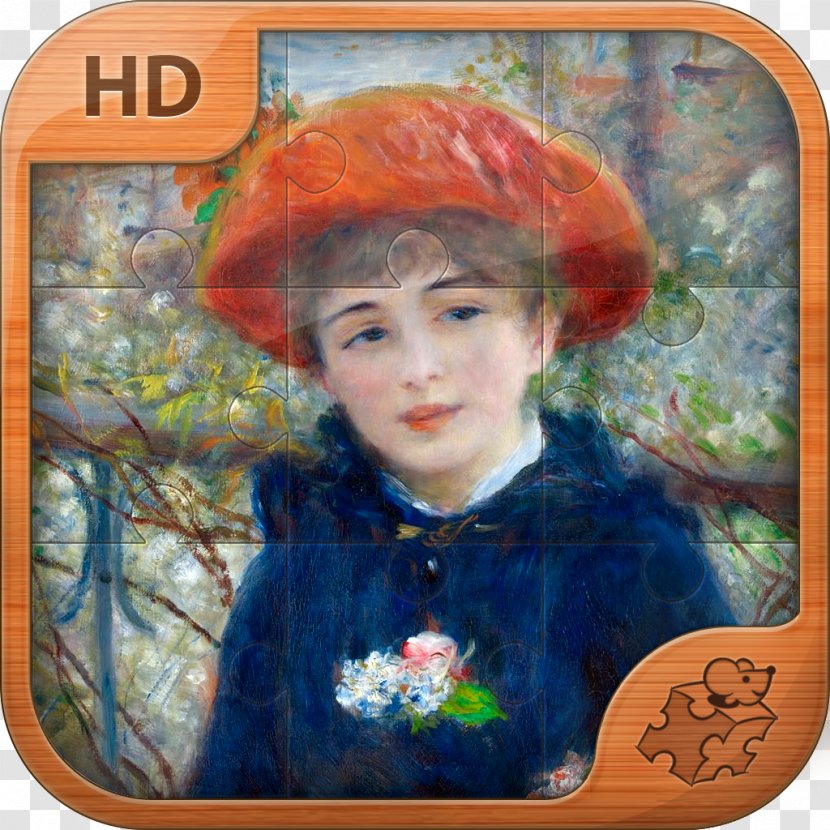 Two Sisters (On The Terrace) Portrait Painting Impressionism - Donald Trump Transparent PNG