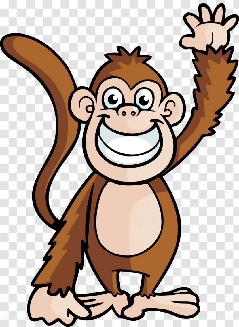 Monkey Jungle Animals For Kids Vector Cute Safari - Organism Transparent PNG
