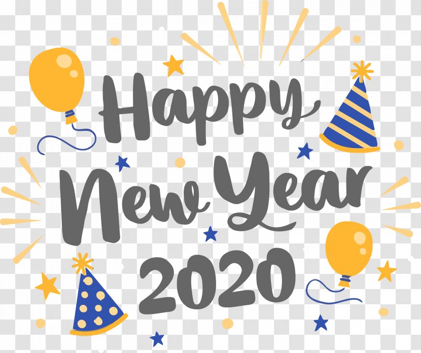 Happy New Year 2020 - Celebrating Transparent PNG