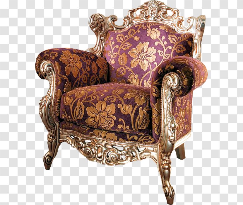 Antique Furniture Couch Chair Transparent PNG