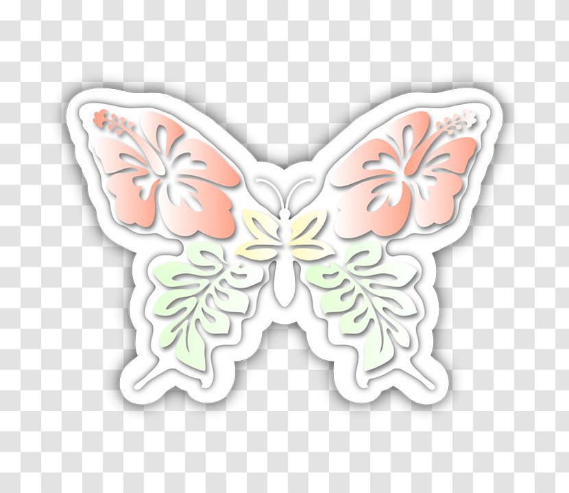 Visual Arts Sticker Character Fiction - Hand Colored Butterfly Transparent PNG