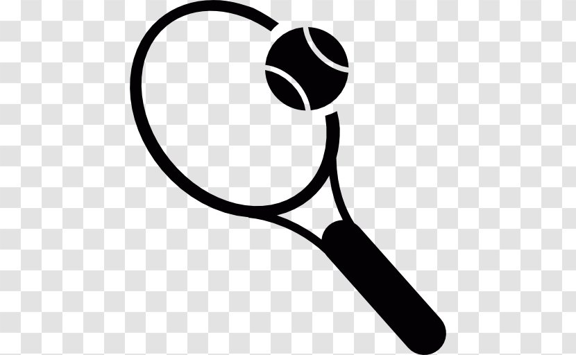 Tennis Balls Racket Rakieta Tenisowa - Black And White - Ping Pong Transparent PNG