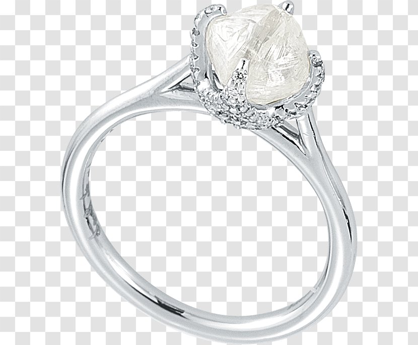 Wedding Ring Product Design Body Jewellery - Platinum - Raw Diamond Transparent PNG