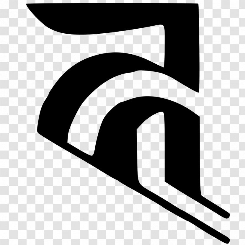 Logo Line Angle Font - White Transparent PNG