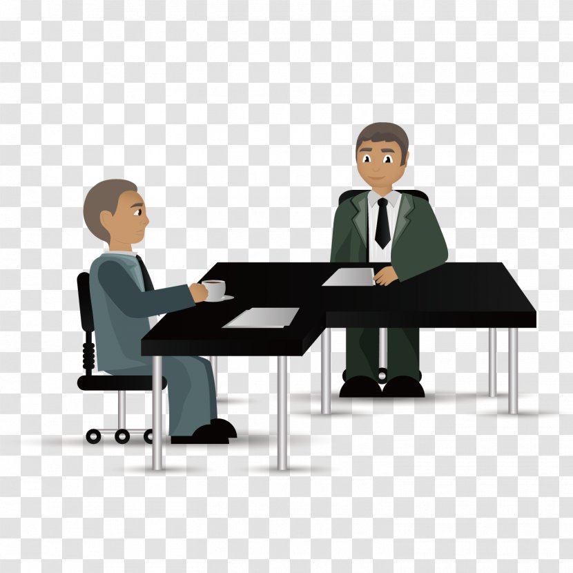 Business Cartoon Franchising Team - Furniture - Vector Pattern Material Looking For Partner Businessman Transparent PNG