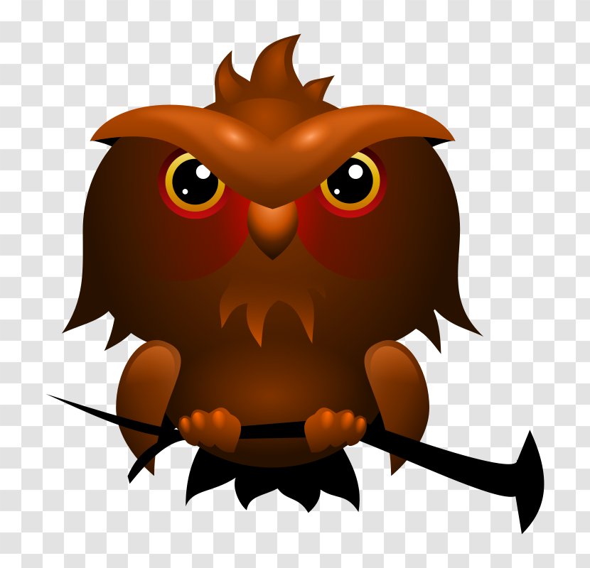 Elf Owl Cartoon Clip Art - Eurasian Eagleowl - Halloween Free Clipart Transparent PNG