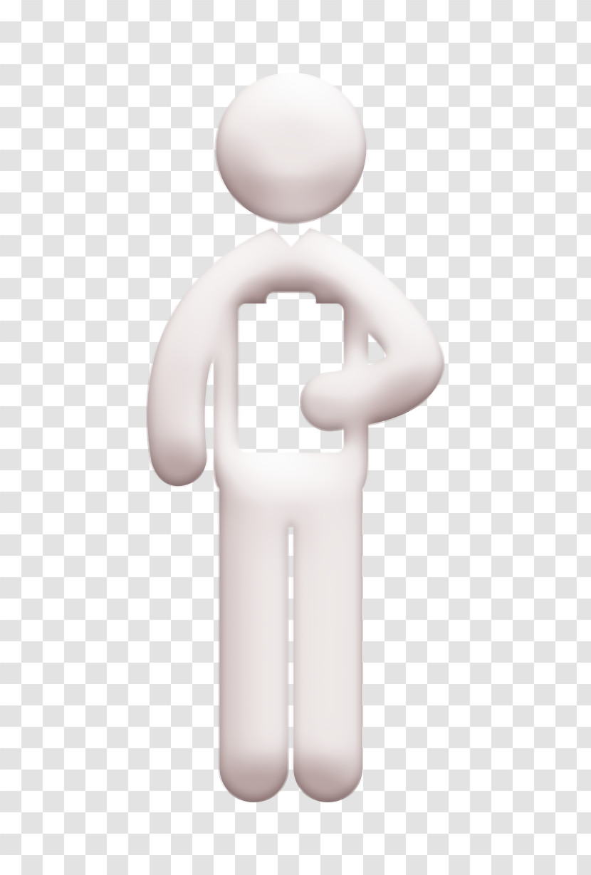 Health Set Icon Clipboard Icon Man Standing Reading Medical History In His Hand Icon Transparent PNG