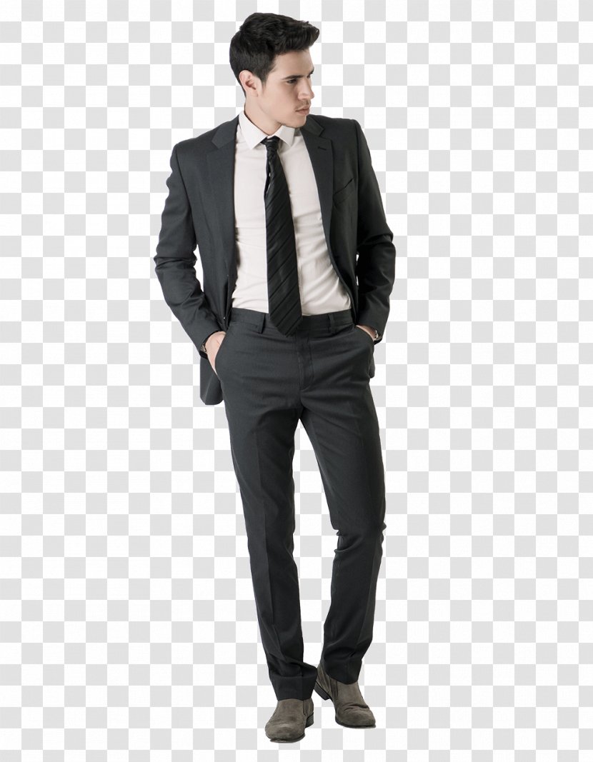 Stock Photography Suit Necktie Black Tie Tuxedo - Standing Transparent PNG