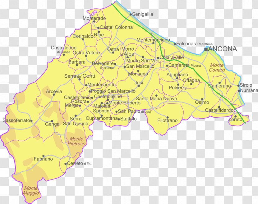 Ancona Ecoregion Map Water Resources Land Lot Transparent PNG