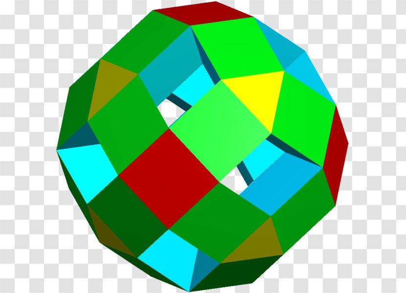 Expanded Cuboctahedron Polyhedron Expansion Net - Face Transparent PNG