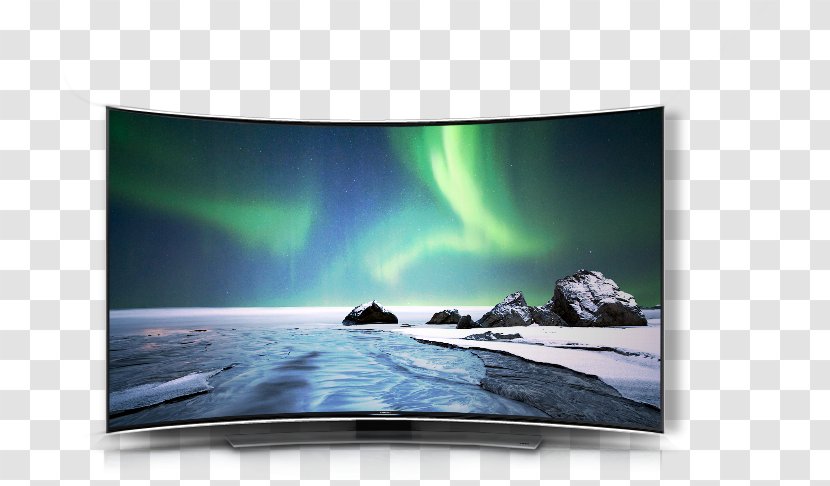 LED-backlit LCD Satellite Television Digital Display Size - Curved Screen - Sky Transparent PNG