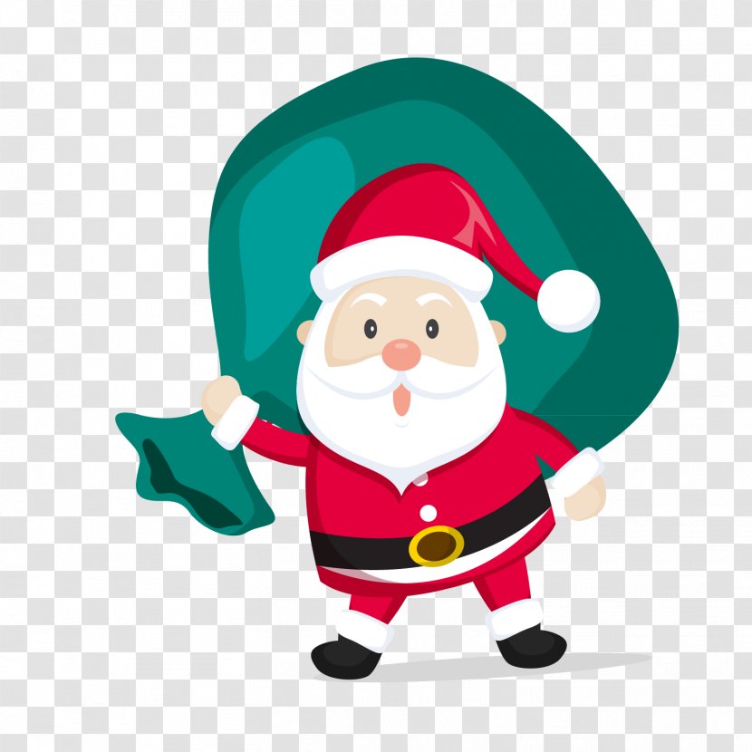 Santa Claus Christmas Day Image Clip Art - After Shopping Transparent PNG
