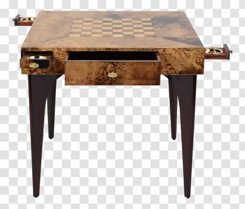 Table Chess Wood Veneer Burl - Antique Transparent PNG