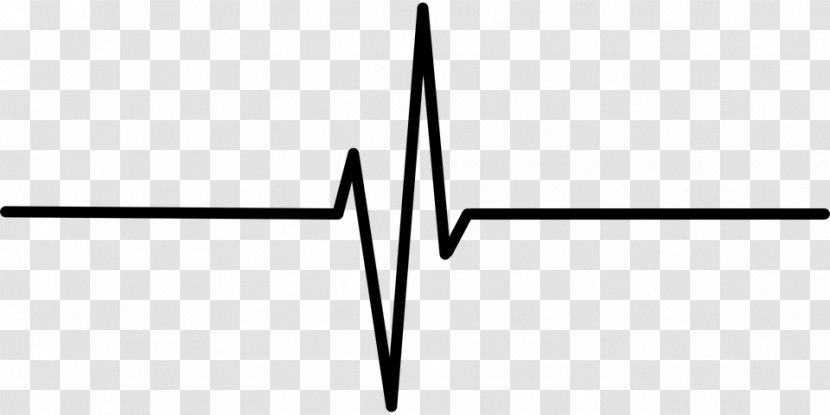 Heart Rate Electrocardiography Clip Art - Black And White Transparent PNG