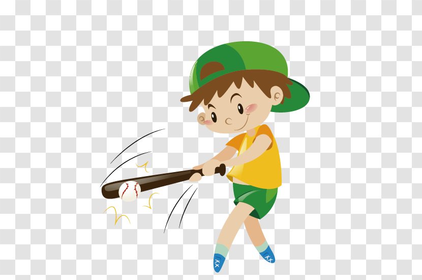 Baseball Bat Illustration - Play - The Boy To Pull Material Transparent PNG