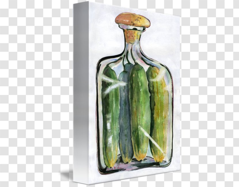 Glass Bottle Still Life Penguin Pickled Cucumber - Heart - Pickles Jar Transparent PNG