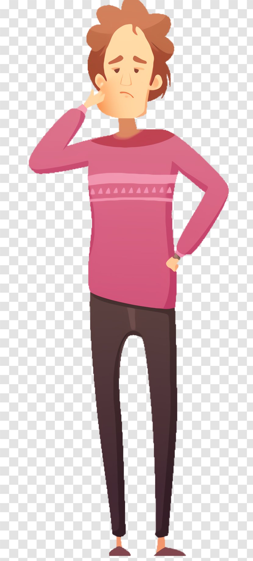Pink Background - Costume - Trousers Transparent PNG