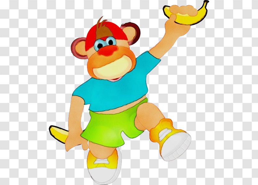 Monkey - Mascot Stuffed Toy Transparent PNG