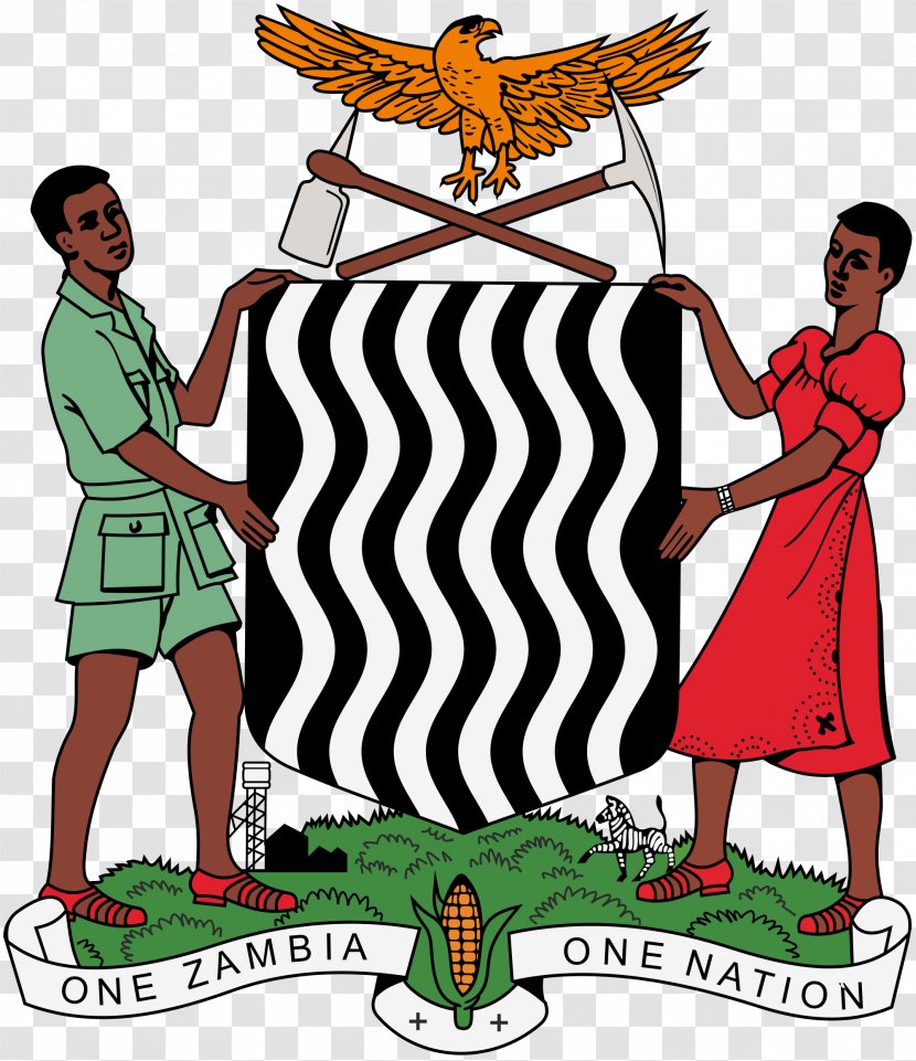 Northern Rhodesia Coat Of Arms Zambia Southern Africa Flag - Artwork - Coal Rising Transparent PNG