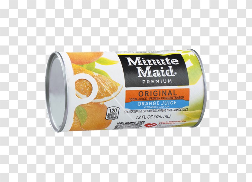 Orange Juice Minute Maid Concentrate Vesicles - Nutrition Facts Label Transparent PNG