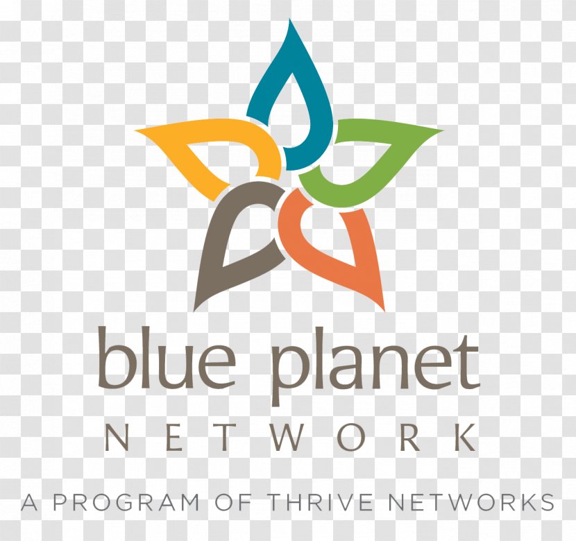 Blue Planet Network Computer Logo Electric - Thrive Transparent PNG