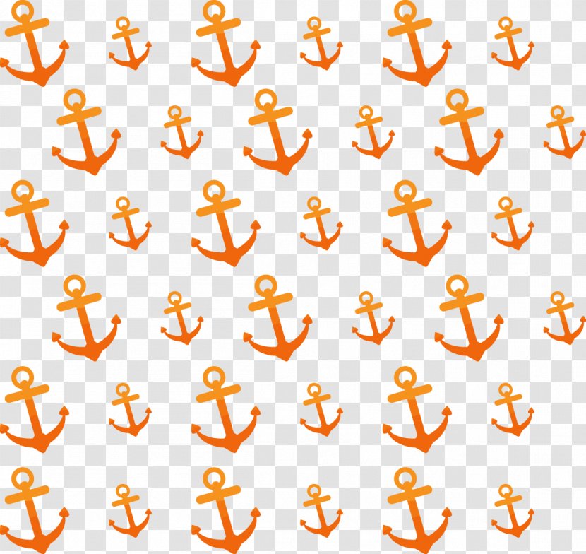 Anchor Euclidean Vector Clip Art - Orange - Background Transparent PNG