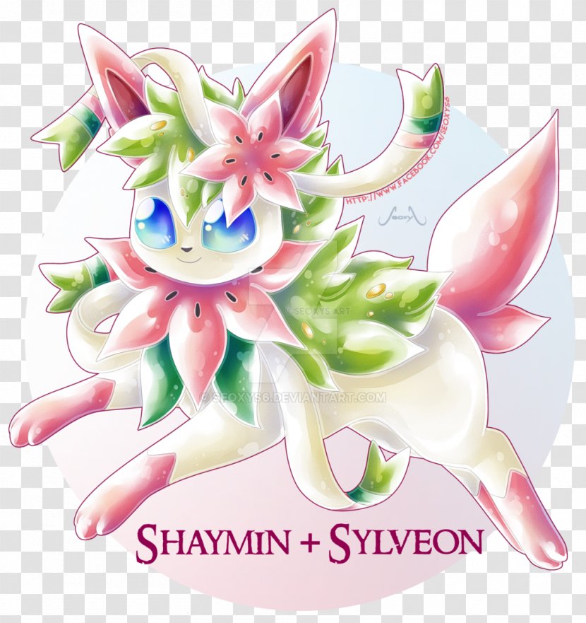 Pokémon X And Y Sylveon Shaymin Deoxys - Cut Flowers - Flowering Plant Transparent PNG