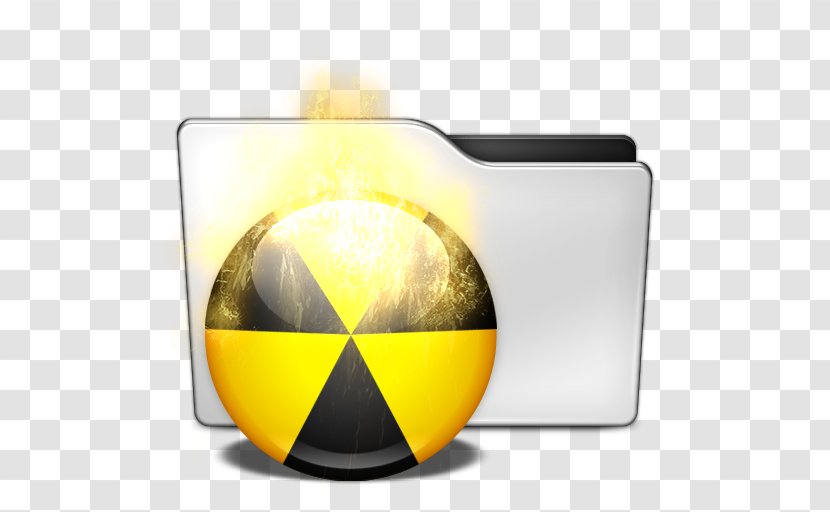 Directory Download - Yellow - Burn Transparent PNG