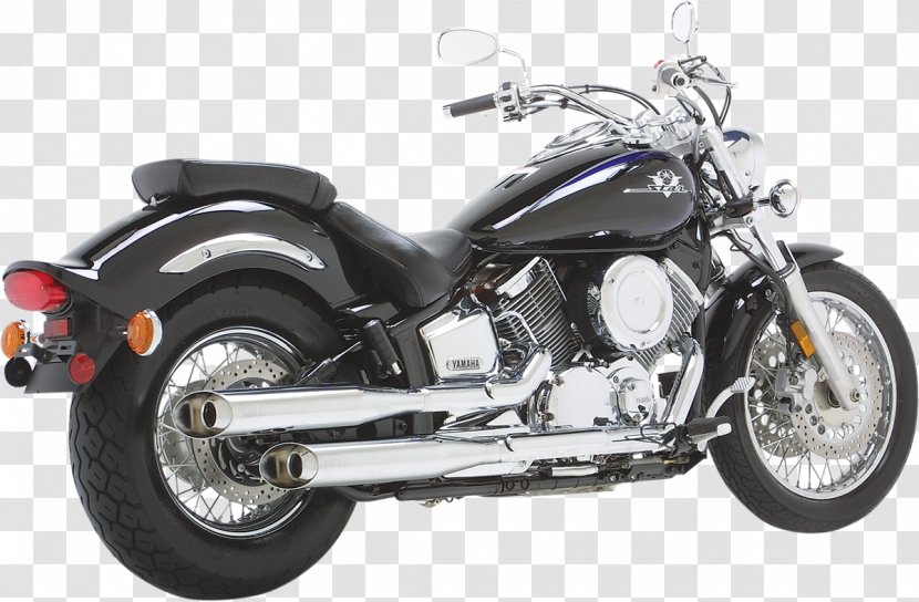 Yamaha DragStar 650 250 Motor Company XV750 Exhaust System - Aftermarket Parts - Motorcycle Transparent PNG