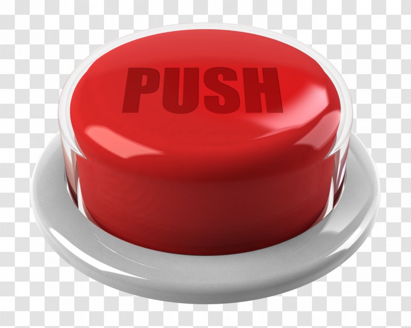 Push-button Clip Art - Push Button - Red Transparent PNG