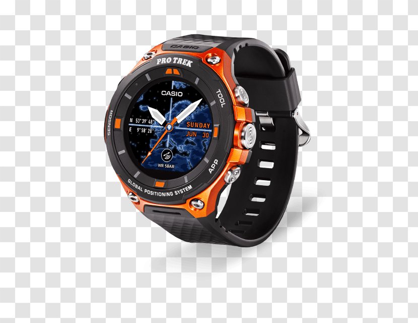 Pro Trek Smartwatch Casio Wear OS - Brand - Play Outside Transparent PNG