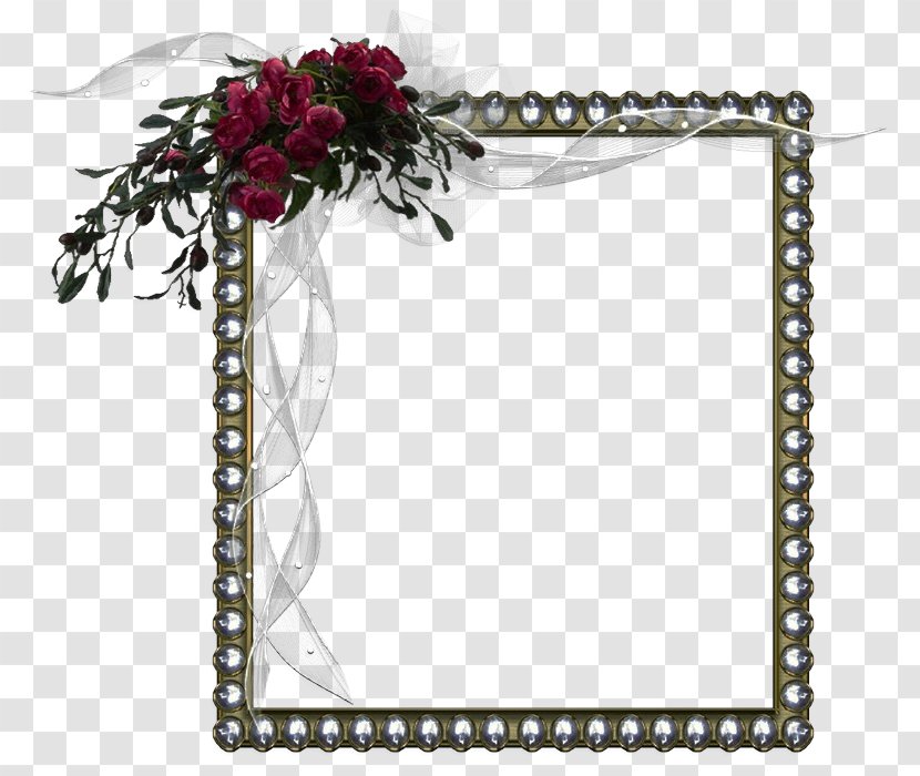 Floral Design Cut Flowers Picture Frames Rectangle - Flower Transparent PNG