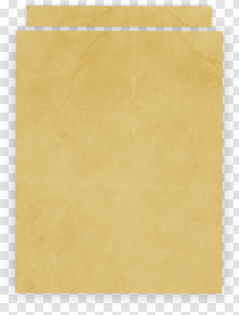 Paper Rectangle - Yellow Transparent PNG