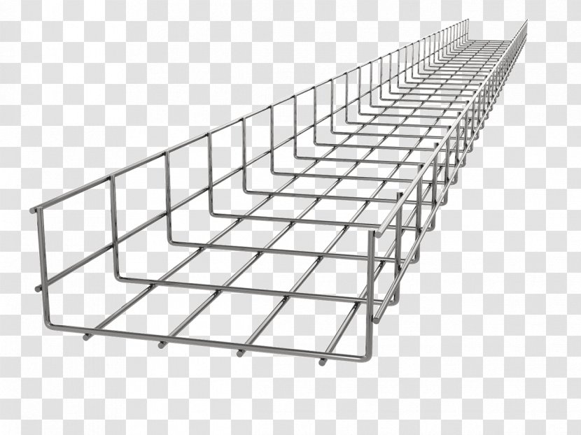 Cable Tray Mesh Electrical Manufacturing Stainless Steel Transparent PNG