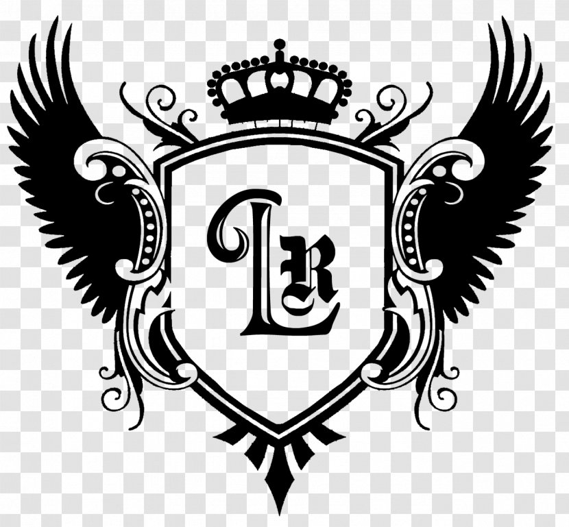 Crest Coat Of Arms Clip Art - Black And White - Stressful Transparent PNG