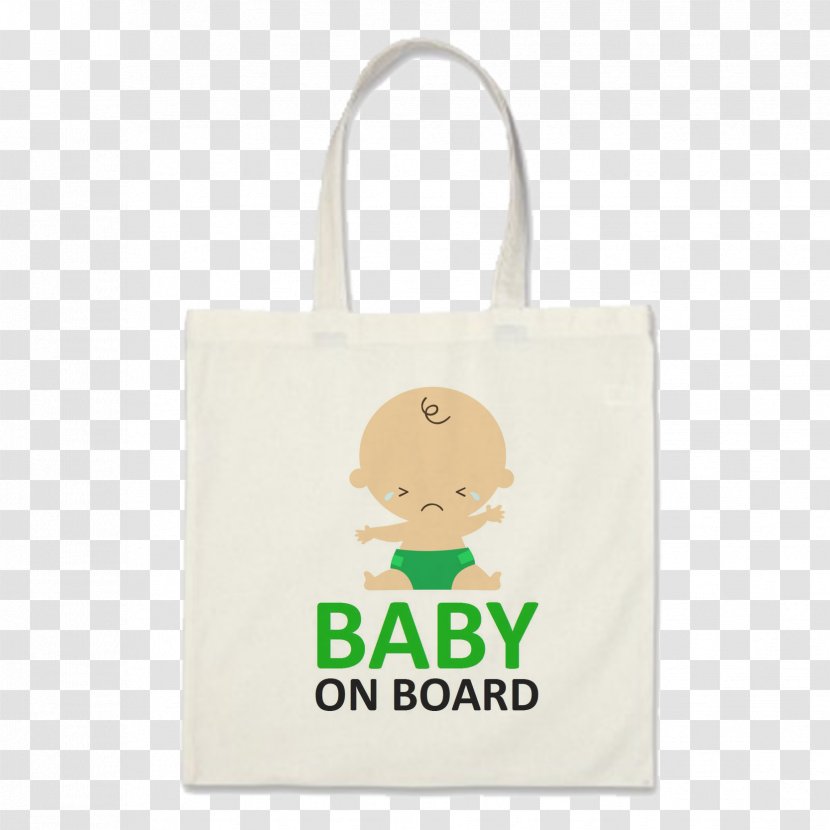 Tote Bag Baby On Board Font - Fashion Accessory Transparent PNG