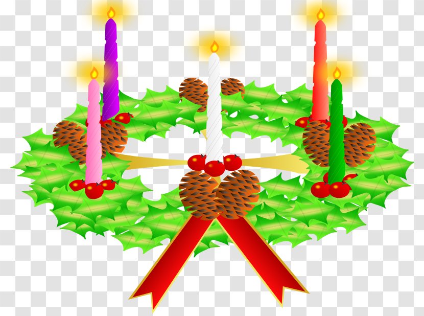 Advent Wreath Candle Christmas Clip Art Transparent PNG
