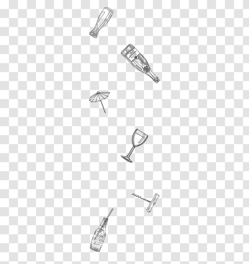 Clothing Accessories Line Art Sketch - Hand - Drawn Drinks Transparent PNG