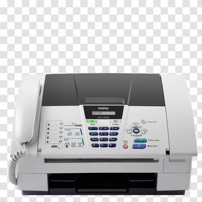 Brother IntelliFAX 1840C Ink Cartridge Industries Printer - Machine Transparent PNG