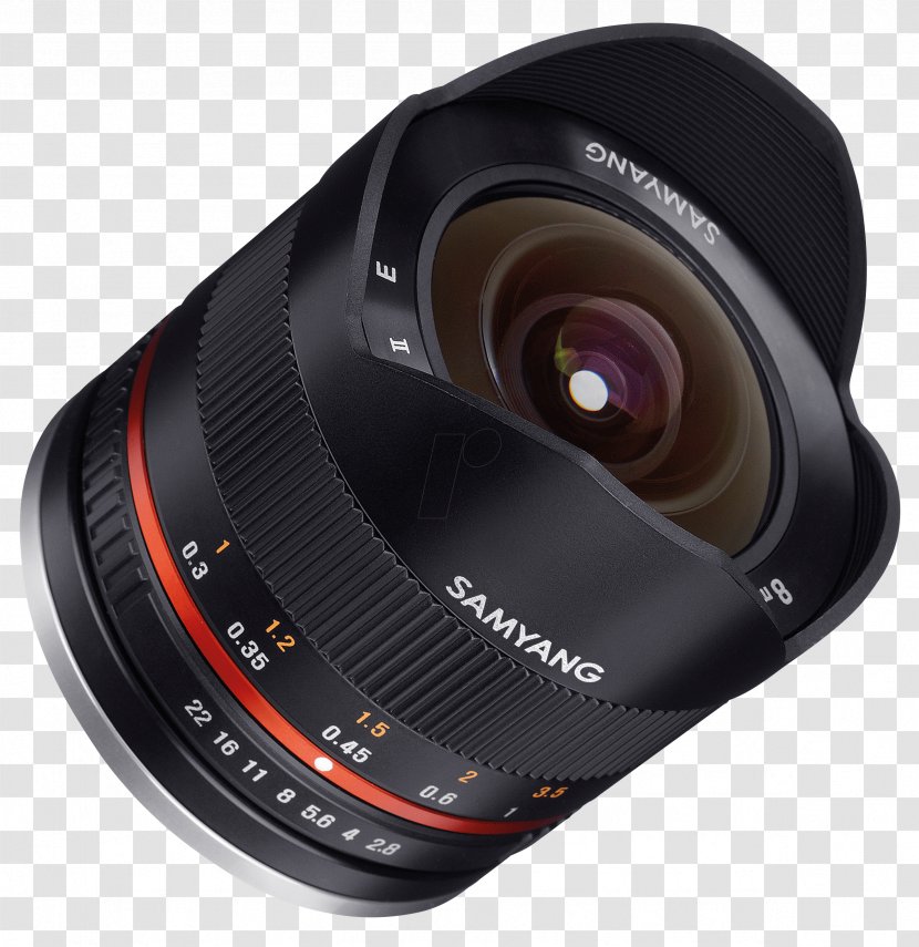 Samyang 8mm F/3.5 Fisheye CS II Fujifilm X-mount Lens Camera X-series - Cameras Optics - Mt Fuji Transparent PNG