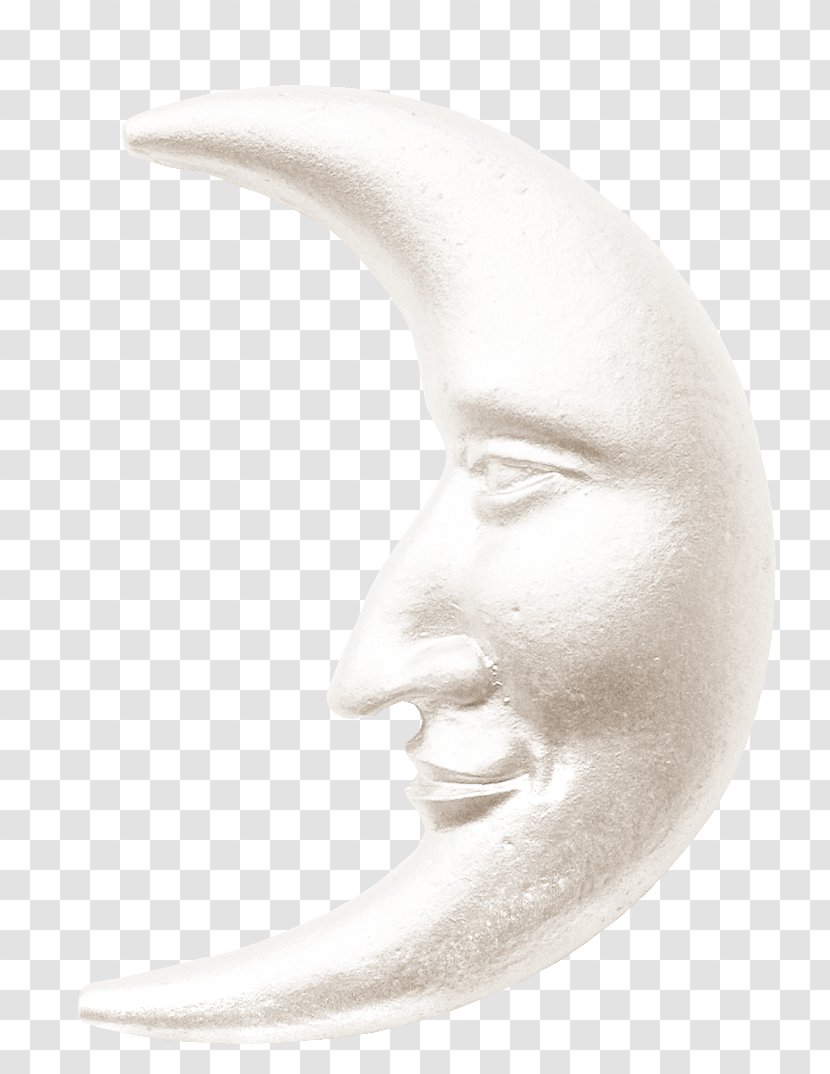 Moon Face Nose Silver - Eyebrow Transparent PNG