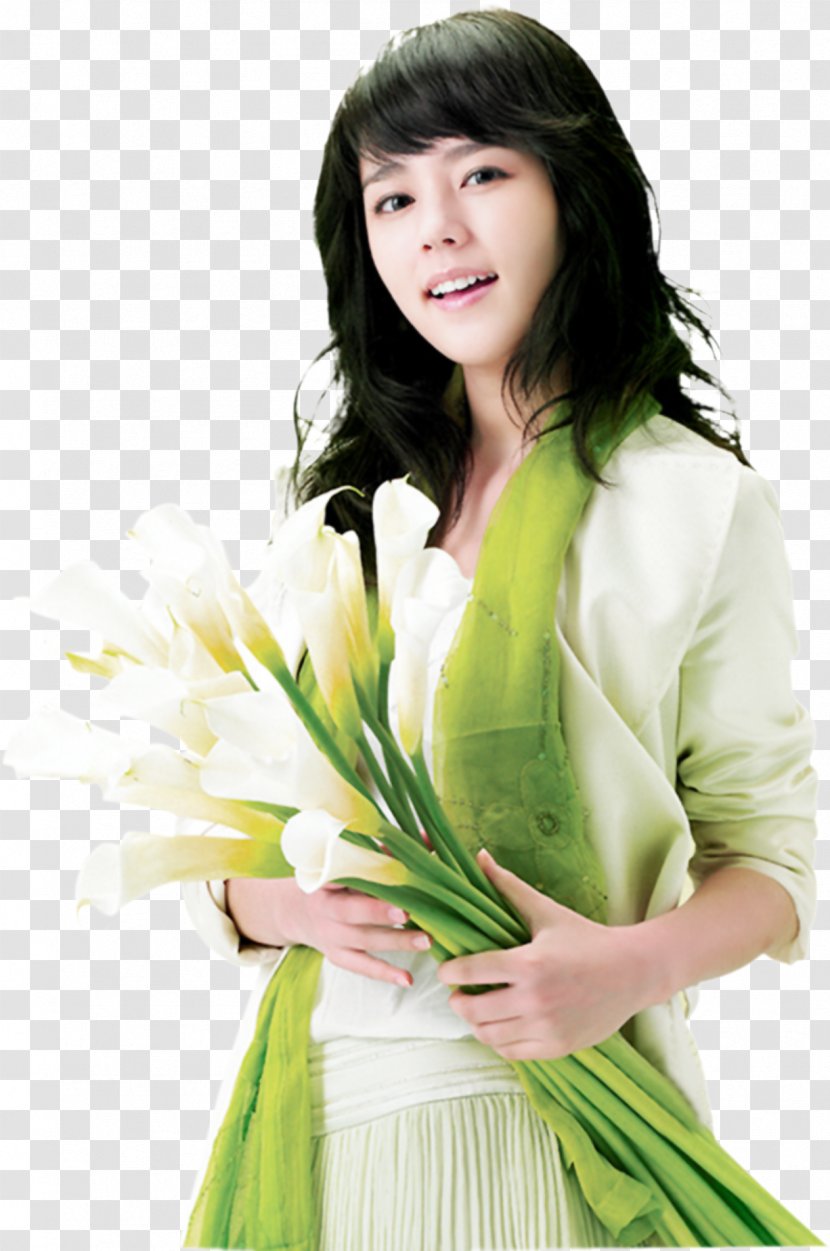 Han Ga-in South Korea Witch Yoo Hee Actor Female - Cartoon - Women Holding Lily Transparent PNG
