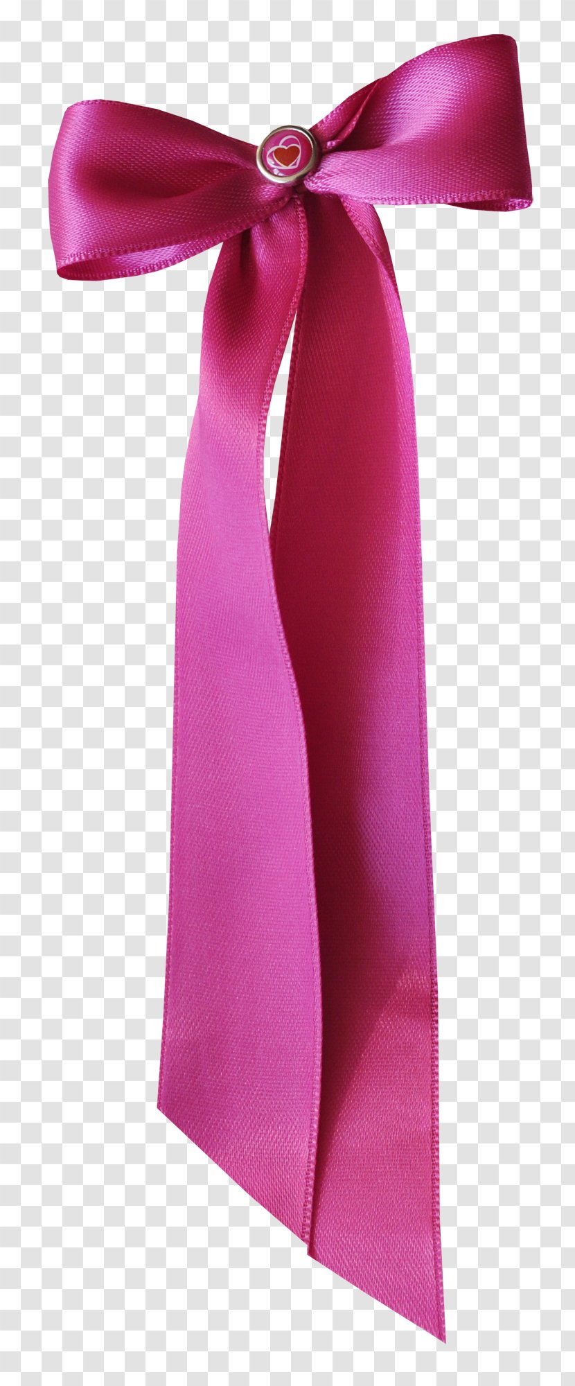 Silk Pink M Necktie - Magenta - Ribbon Transparent PNG