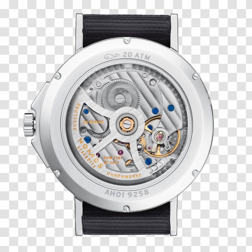 Nomos Glashütte Automatic Watch Movement - Water Resistant Mark Transparent PNG