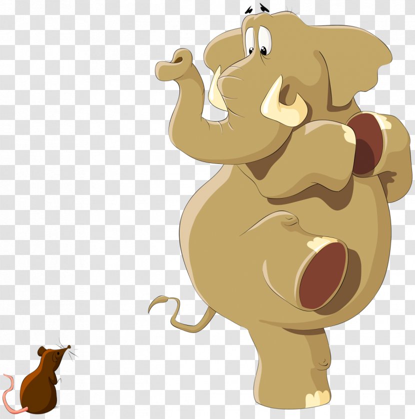 Computer Mouse Elephantidae Clip Art - Carnivoran Transparent PNG